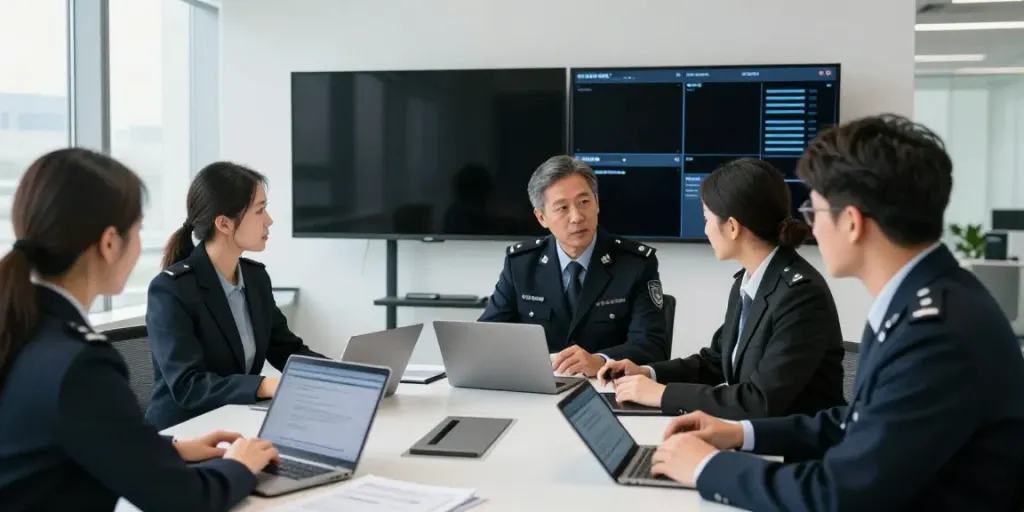Corporate Security professionals assessing risks in a trusted, professional environment