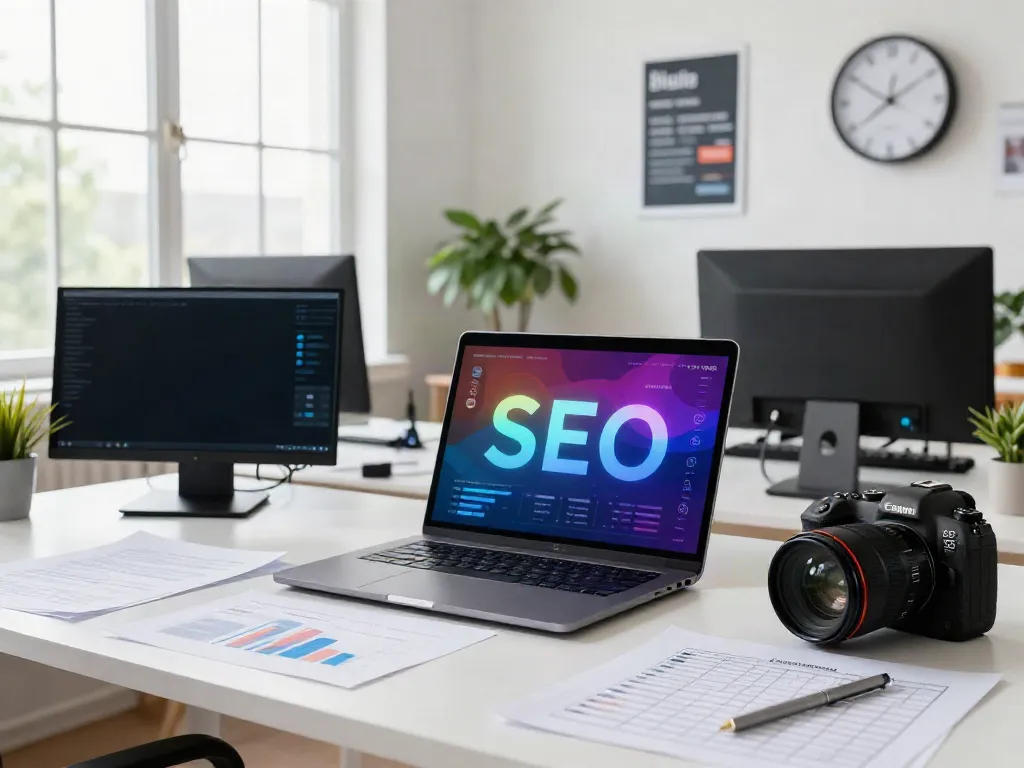 Professional analyzing instant indexing metrics in a modern digital marketing workspace.