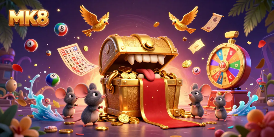 MK8 maximizes excitement with a vibrant casino scene featuring adventure and prizes.