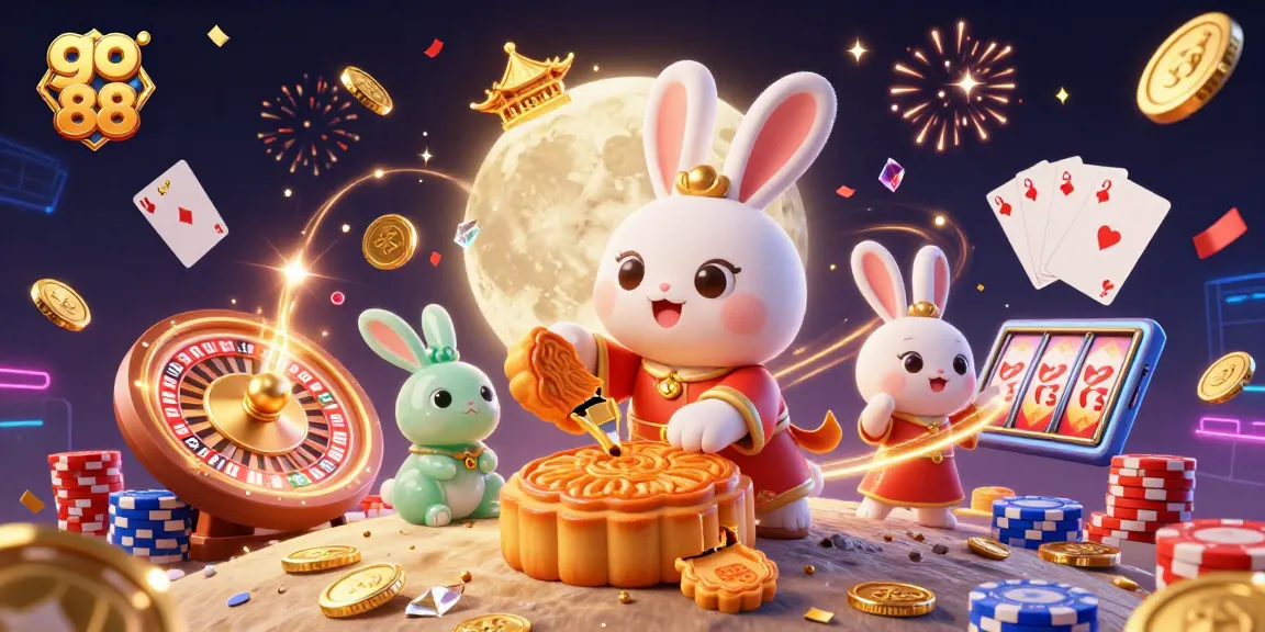 Experience go 88's vibrant casino adventures with moon rabbits and golden rewards.