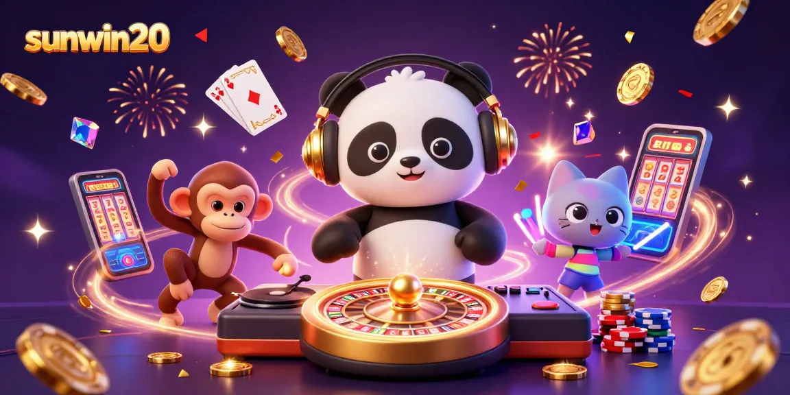 Experience excitement with sunwin20 as the DJ panda spins and the breakdancing monkey entertains